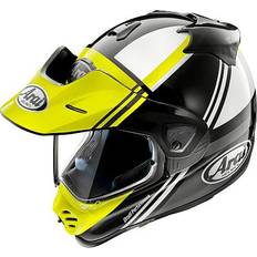 Arai Tour-X5 Cosmic, Endurohelm Schwarz/Weiß/Neon Gelb