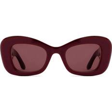 Alexander McQueen Vuxen Solglasögon Alexander McQueen Solglasögon Acetat Bordeaux - Röd