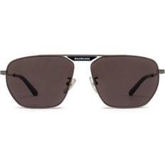 Balenciaga Vuxen Solglasögon Balenciaga Man BB0298SA 001 Solglasögon Metall Grå