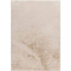 KM Home Tæppe Med Blød Luv Heaven Deluxe Natur 240 x 340 Naturfarvet, Hvid, Grå cm