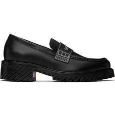 Off-White Low Shoes Off-White Combat Loafers - Black White