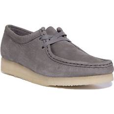 Dame - Grå Mokkasiner Clarks Læder Wallabee Snøresko Dame - Grå