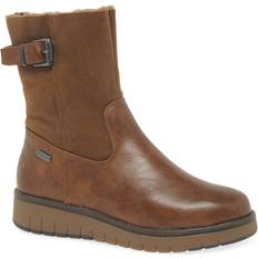 Marco Tozzi Monica Womens Warm Lined Boots - Cognac Combi