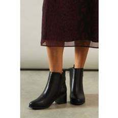 Wide Fit Ankle Boots Wallis Wide Fit Apple Buckle Detail Ankle Boots - Black