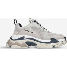 Balenciaga Triple S Leather and Mesh Trainers - Grey/P.CMB