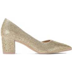 Gold Heels & Pumps Carvela Fabric Heels - Gold