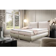 Beds & Mattresses Fun-Möbel Boxspringbett Valentin 180x200 cm Beige Bettrahmen