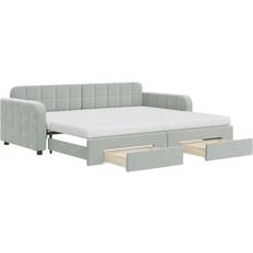 vidaXL Tagesbett Ausziehbar mit Schubladen 90x200 cm