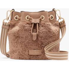 Faux Fur Bucket Bags Kate Spade Rosie Faux Fur Small Bucket Bag - Light Fawn