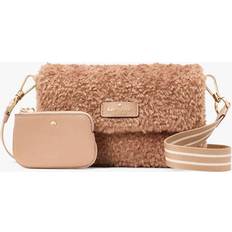 Faux Fur Crossbody Bags Kate Spade Rosie Faux Fur Small Flap Crossbody - Light Fawn