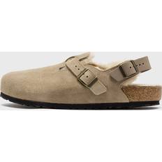 Birkenstock Ciabatte Birkenstock Tokio Shearling Suede Leather Sandals - Brown