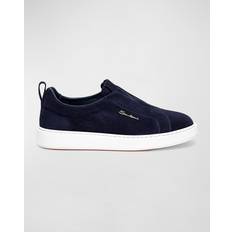 Santoni Suede Slip-On Läder Sneaker - Skor
