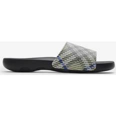 Burberry Slides Burberry Beige Dive Check Slides Sandals - Beige