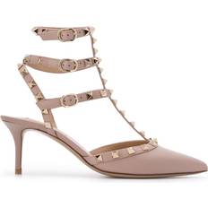 Valentino Garavani Heels & Pumps Valentino Garavani Rockstud Leather Pumps - Pink