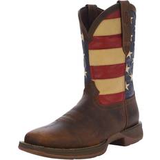 Shoes Rebel Patriotic Flag Western Boots - Brown