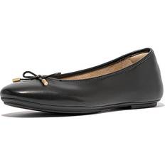 Fitflop Women Low Shoes Fitflop Delicato Bow Soft Ballet Pumps - Schwarz