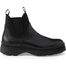Prada Chelsea Boots Prada Men's Leather Stretch Fabric Chelsea Boots - Black