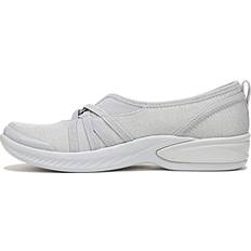 46 ⅓ - Damen Ballerinas Bzees Niche Slip-On Shoes - Silver Shimmer Fabric