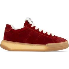 Miu Miu Sneakers Miu Miu Bleached Suede Sneakers - Red