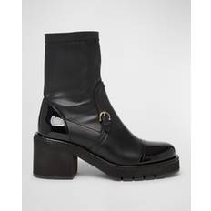 Ferragamo Boots Ferragamo Selyna Leather Boots - Nero