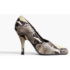 Shoes Khaite Eva Pump - Natural Python-Embossed Leather