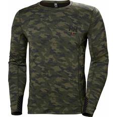 Helly Hansen Lifa Merino Undertröja Kamouflage - Svart