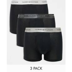 Tommy Hilfiger Black Underwear Tommy Hilfiger Signature Essential Trunks Pack of 3 - Black