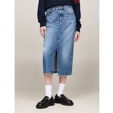 Tommy Hilfiger Rokken Tommy Hilfiger Denim Midi Skirt - Denim Medium