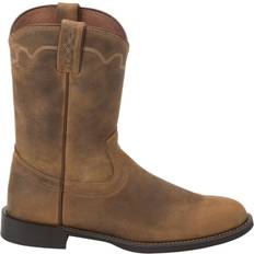 Gold - Men Boots Justin Jeb Round Toe Roper Boots