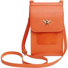 Alice Wheeler Vegan Leather Mini Bloomsbury Crossbody Phone Bag - Bee