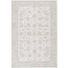 Ivory Rectangle Area Rug 2'6" x 4' Gray, White 30x48"