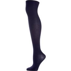 Underwear MeMoi Over The Knee Flat Knit Uniform Socks - Navy