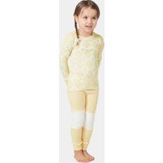 Helly Hansen Barn Graphic Lifa Merinoull Baslagerset - Yellow Crea