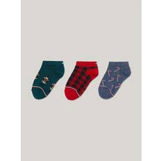 Tommy Hilfiger Socks Children's Clothing Tommy Hilfiger Holiday Ankle Sock 3-Pack - Cypress Green/Multi