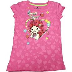 Bow T-shirts Children's Clothing Strawberry Shortcake Short Sleeve Shirt - Pink