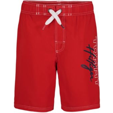 Tommy Hilfiger Swimwear Children's Clothing Tommy Hilfiger Big Boys Solid Board Shorts - Red