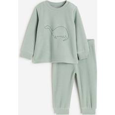 H&M Baby Fleece Pyjamas - Green