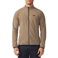 Brown - Hiking Clothing Mountain Hardwear Microchill Full Zip Jacket - Brown