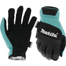 Makita Work Clothes Makita Open Cuff Flexible Protection Utility Work Gloves - Teal/Black