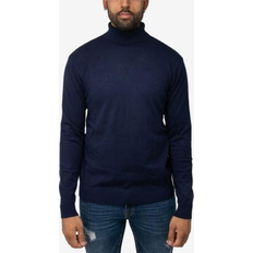 Men - Turtleneck Sweaters X-Ray Turtleneck Mock Neck Pullover Sweater - Navy