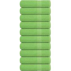 Hemtextil vidaXL Badhanddukar 70x140 cm Set of 10 Badlakan Grön (140x70cm)