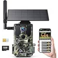 Telecamere da sentiero WOLFANG 4G LTE Fototrappola Solare 2.5K