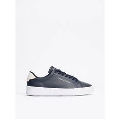 Tommy Hilfiger Bleu Chaussures Tommy Hilfiger Sneaker Aus Leder Mit Label-Details - Dunkelblau