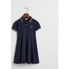 Gant 134/140 Klänningar Gant Pique Spin Dress - Kvällsblå