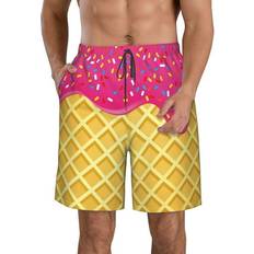 Swimwear Vsdgher Quick Dry Swim Trunks - Red/Ice Cream