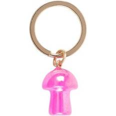 Lommebøker & Nøkkelholdere Something Different Aura Mushroom Crystal Keyring - Crystal