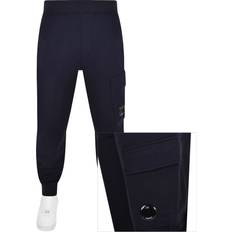 CP COMPANY Men's Raised Fleece Cargo Joggers - Blue