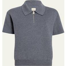 Blå - Merinould Bluser Khaite Knitted Wool Blend Top - Grey