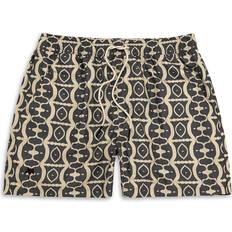 Oas Forge Hypnotise Swim Shorts - Beige/Black
