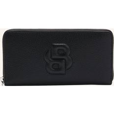 BOSS Faux-leather Ziparound Wallet - Black